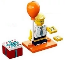 LEGO minifigura - Születésnapi parti fiú