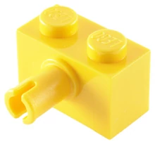 LEGO kocka, módosított, 1 x 2, oldalán csatlakozóval LEGO kocka, módosított, 1 x 2, oldalán csatlakozóval