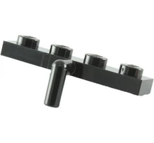 LEGO alaplap, módosított, 1 x 4, lefele álló karral