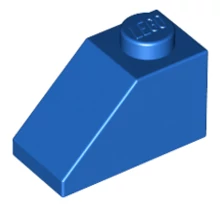 LEGO tető/lejtő 45 2 x 1