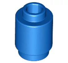 LEGO kocka, henger 1 x 1, tetején nyílással