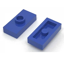LEGO alaplap, módosított 1 x 2, csatlakozóval a tetején, típus 3 (jumper)