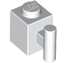 LEGO kocka, módosított, 1 x 1, függőleges karral