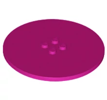 LEGO kerek csempe 8 x 8, 4 csatlakozóval a közepén LEGO kerek csempe 8 x 8, 4 csatlakozóval a közepén