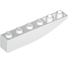 LEGO tető/lejtő inverz 6 x 1