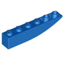 LEGO tető/lejtő inverz 6 x 1