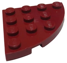 LEGO alaplap, kerek sarok 4 x 4, íves