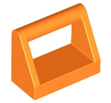 LEGO csempe, módosított, 1 x 2 fogantyúval
