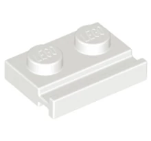 LEGO alaplap, módosított, 1 x 2 ajtósínnel LEGO alaplap, módosított, 1 x 2 ajtósínnel