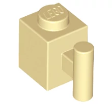 LEGO kocka, módosított, 1 x 1, függőleges karral