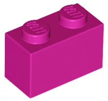 LEGO kocka 1 x 2 LEGO kocka 1 x 2