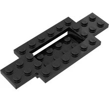 LEGO jármű alváz, 4 x 10 x 2/3, 4 x 2-es süllyesztett  közép résszel LEGO jármű alváz, 4 x 10 x 2/3, 4 x 2-es süllyesztett  közép résszel