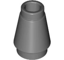 LEGO kúp 1 x 1 barázdával LEGO kúp 1 x 1 barázdával