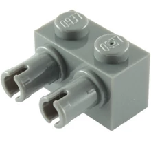 LEGO kocka, módosított, 1 x 2, oldalán 2 csatlakozóval