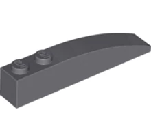 LEGO tető/lejtő 6 x 1, íves LEGO tető/lejtő 6 x 1, íves