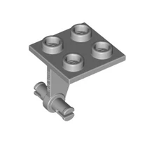 LEGO alaplap, módosított 2 x 2, kerékalap, kettős tartóval LEGO alaplap, módosított 2 x 2, kerékalap, kettős tartóval