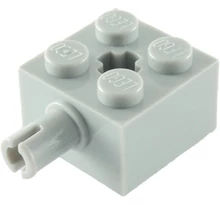 LEGO kocka módosított, 2 x 2, keréktartó csatlakozóval LEGO kocka módosított, 2 x 2, keréktartó csatlakozóval