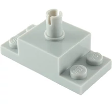 LEGO kocka, módosított, 2 x 4-es alapon, 2 x 2-es kocka csatlakozóval