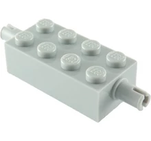 LEGO kocka módosított, 2 x 4, keréktartó csatlakozóval