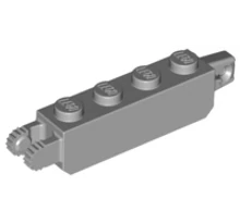 LEGO zsanér kocka, 1 x 4, 1 és 2 függőleges karral a két végén LEGO zsanér kocka, 1 x 4, 1 és 2 függőleges karral a két végén