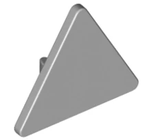 LEGO útjelző tábla, 2 x 2, háromszög (hátulján csatlakozóval) LEGO útjelző tábla, 2 x 2, háromszög (hátulján csatlakozóval)