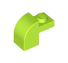 LEGO tető, 1 x 2 x 1 1/3, íves felső résszel
