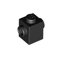 LEGO kocka, módosított, 1 x 1, 2 szemközti oldalán csatlakozókkal