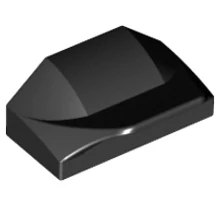 LEGO tető, íves 1 x 2 x 2/3, szárnyvég LEGO tető, íves 1 x 2 x 2/3, szárnyvég