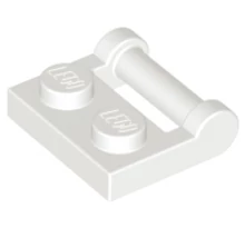 LEGO alaplap, módosított, 1 x 2 fogantyúval oldalán zárt végekkel LEGO alaplap, módosított, 1 x 2 fogantyúval oldalán zárt végekkel