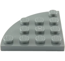 LEGO alaplap, kerek sarok 4 x 4, íves LEGO alaplap, kerek sarok 4 x 4, íves