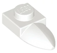 LEGO alaplap, módosított, 1 x 1  1 vízszintes foggal