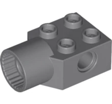 LEGO technic, kocka, módosított, 2 x 2, csatlakozó lyukkal és 1 forgó csatlakozóaljzattal LEGO technic, kocka, módosított, 2 x 2, csatlakozó lyukkal és 1 forgó csatlakozóaljzattal