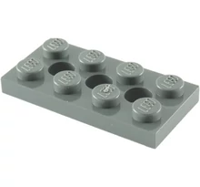 LEGO technic, alaplap 2 x 4, 3 lyukkal