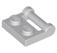 LEGO alaplap, módosított, 1 x 2 fogantyúval oldalán zárt végekkel LEGO alaplap, módosított, 1 x 2 fogantyúval oldalán zárt végekkel