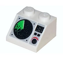 LEGO lejtő 2 x 2, dekorált, radar mintával