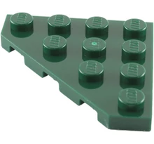 LEGO alaplap, ferde, 4 x 4, vágott sarokkal