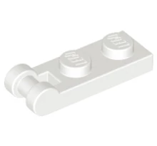 LEGO alaplap, módosított, 1 x 2 fogantyúval a végén
