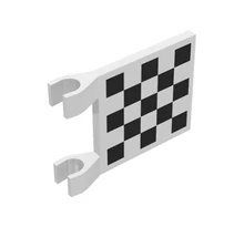 LEGO zászló, 2 x 2, kockás mintával LEGO zászló, 2 x 2, kockás mintával