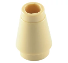 LEGO kúp 1 x 1 barázdával LEGO kúp 1 x 1 barázdával