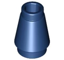 LEGO kúp 1 x 1 barázdával LEGO kúp 1 x 1 barázdával