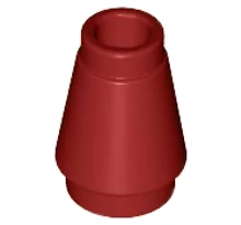 LEGO kúp 1 x 1 barázdával LEGO kúp 1 x 1 barázdával