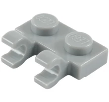 LEGO alaplap, módosított, 1 x 2, 2 függőleges O klippel