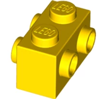 LEGO kocka, módosított, 1 x 2, 2 oldalán csatlakozókkal LEGO kocka, módosított, 1 x 2, 2 oldalán csatlakozókkal