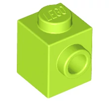 LEGO kocka, módosított, 1 x 1, oldalán 1 csatlakozóval LEGO kocka, módosított, 1 x 1, oldalán 1 csatlakozóval