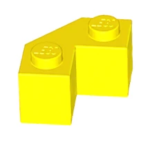 LEGO kocka, módosított, 2 x 2, fűrészfogas
