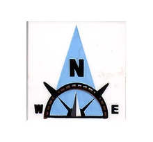 LEGO csempe 2 x 2, dekorált, iránytű mintával (észak) LEGO csempe 2 x 2, dekorált, iránytű mintával (észak)