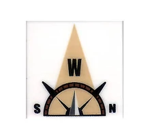 LEGO csempe 2 x 2, dekorált, iránytű mintával (nyugat) LEGO csempe 2 x 2, dekorált, iránytű mintával (nyugat)