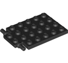 LEGO alaplap, módosított, 4 x 6, csapóajtó