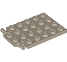 LEGO alaplap, módosított, 4 x 6, csapóajtó