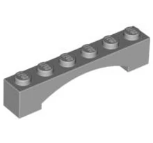 LEGO boltív 1 x 6, emelt